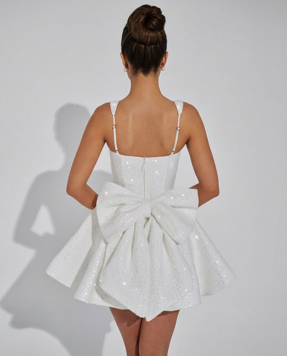Dorothea | Off-Shoulder Ruffle Mini Dress