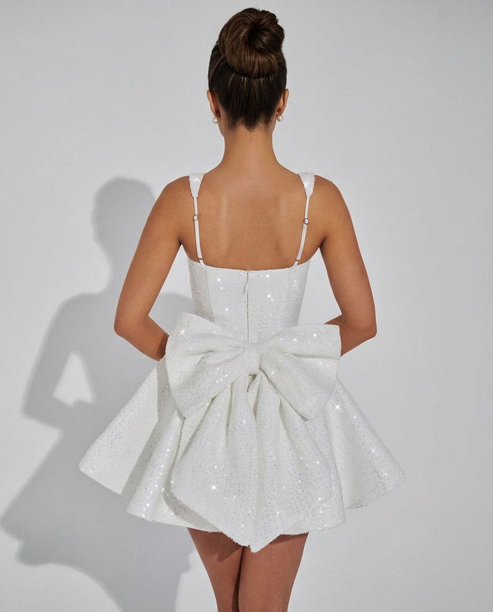 Dorothea | Off-Shoulder Ruffle Mini Dress