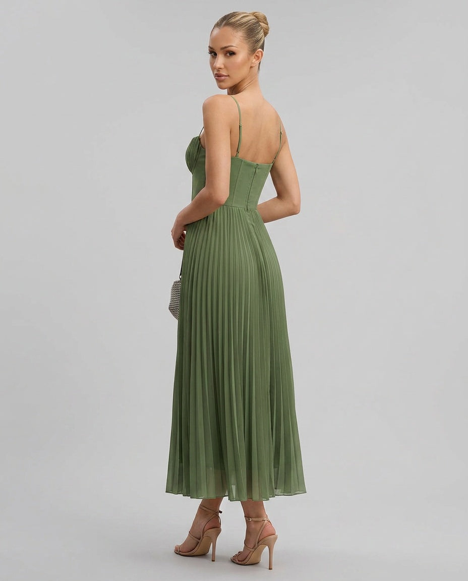 Seraphina | Sweetheart Neck Flowy Slip Maxi Dress