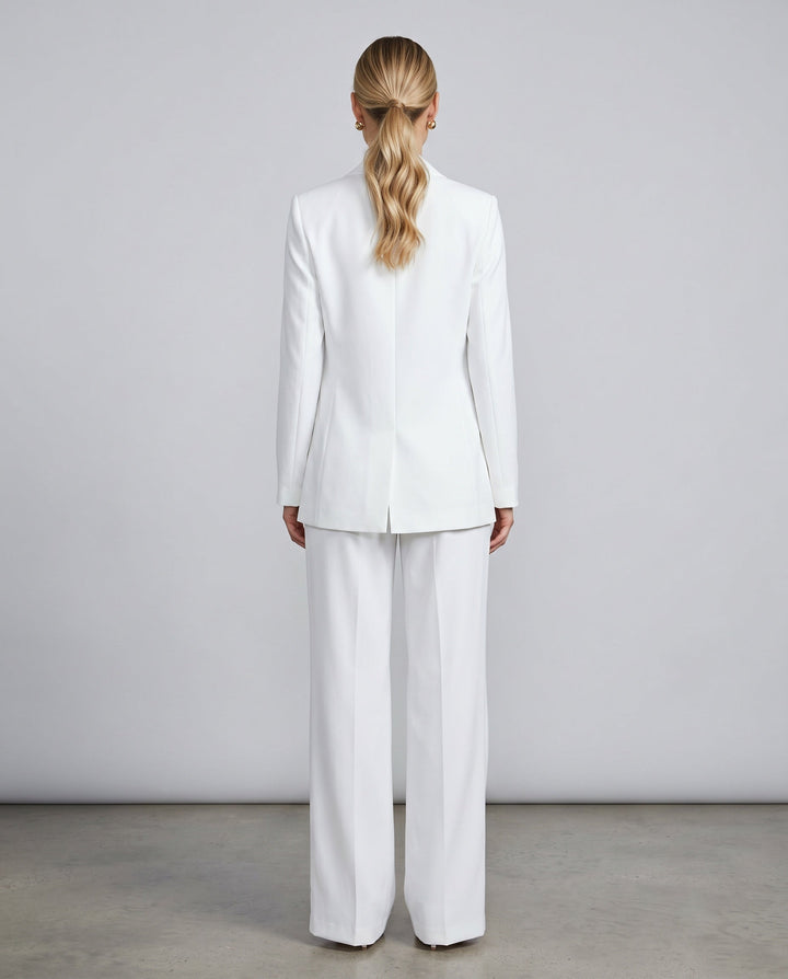 Ravelle | Longline Tailored Wide-Leg Trouser Suit