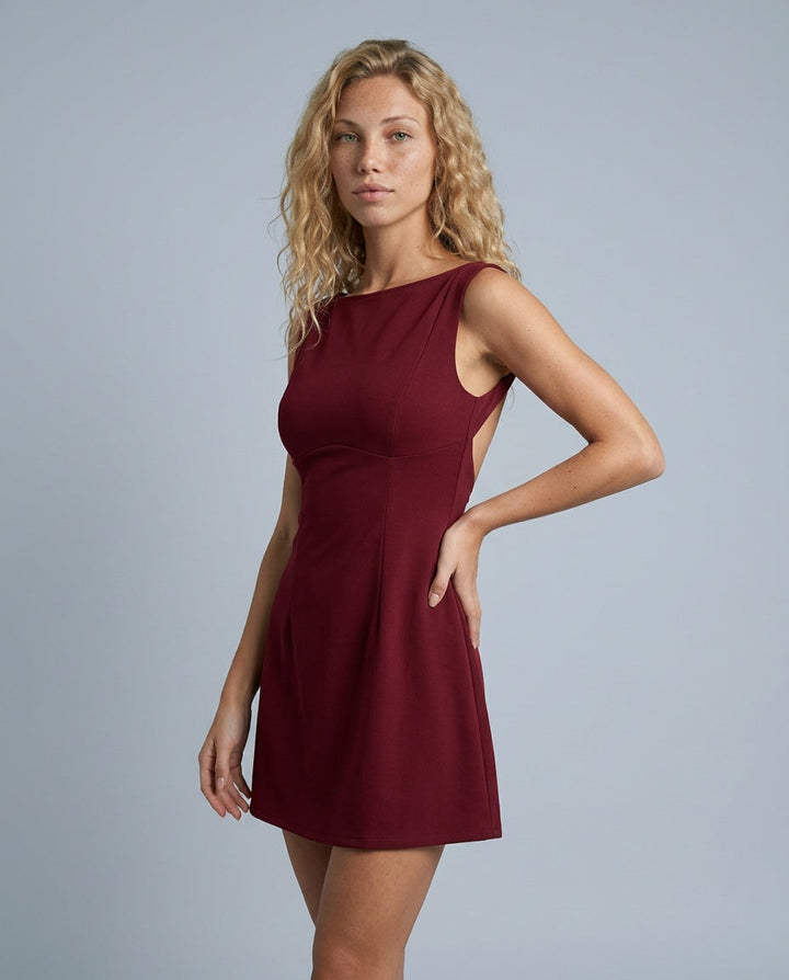 Beata | Low Back Cutout Mini Dress