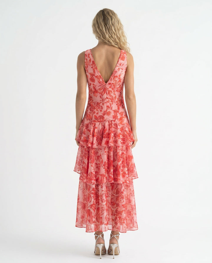 Yara | Ruffle Summer Midi Dress
