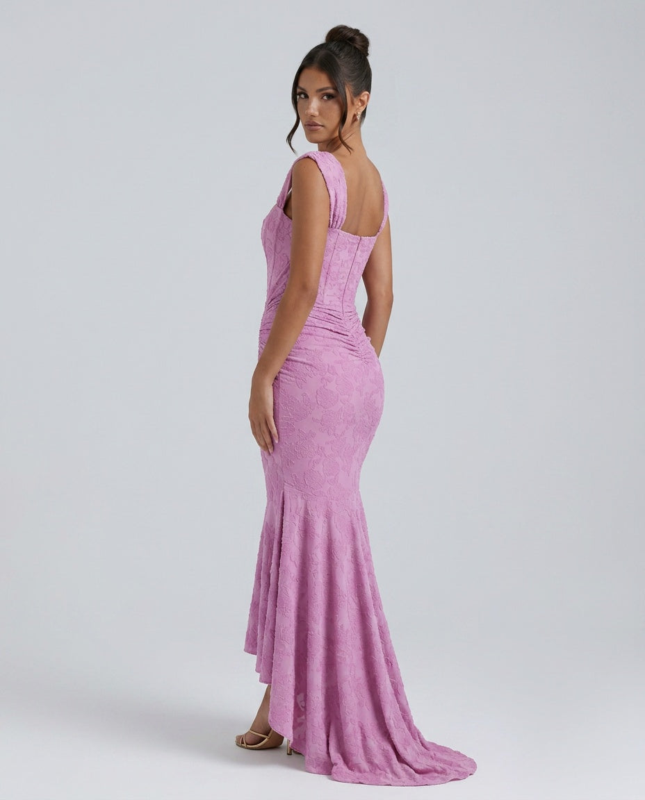 Orla | Lace Corset Wedding Guest Maxi Dress
