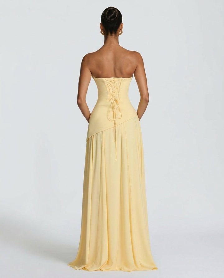 Mira | One-Shoulder Ruched Maxi Dress