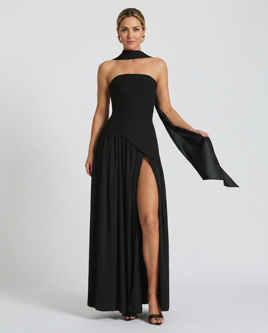 Maliyah | Wrap Tie Waist Maxi Dress