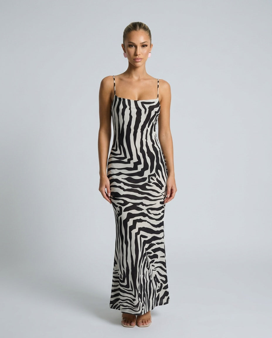 Cassandre | V-Neck Slip Maxi Dress