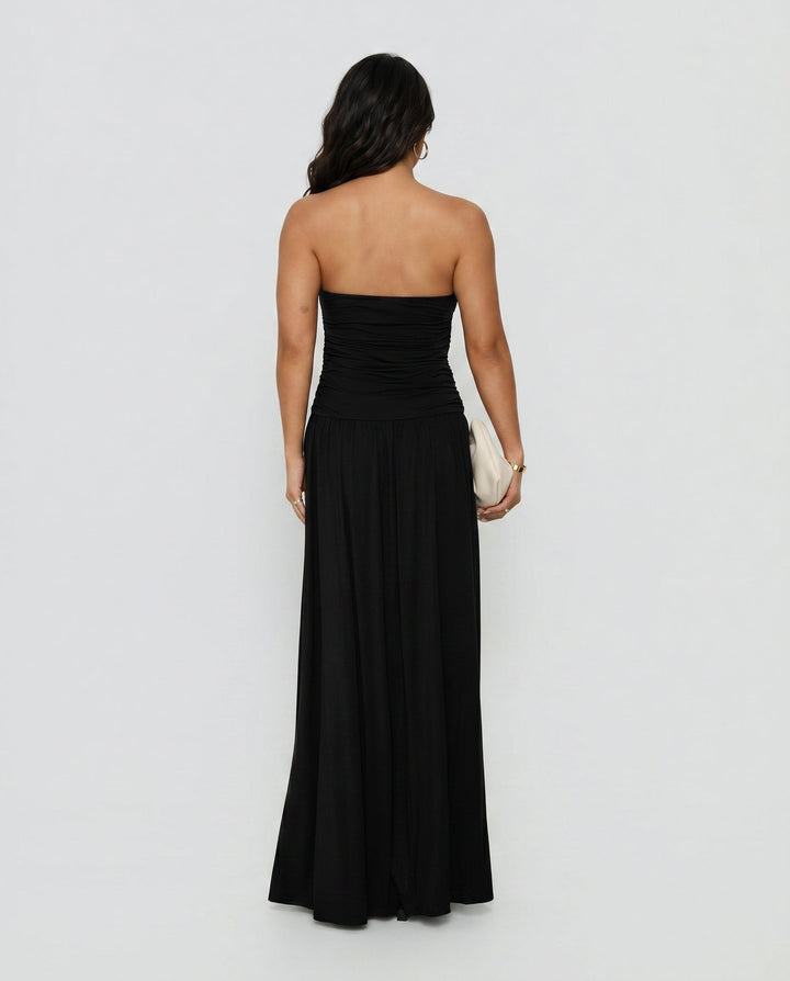Adèle | Strapless Ruched Maxi