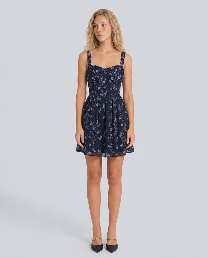 Greta | Sweetheart Floral Mini Dress