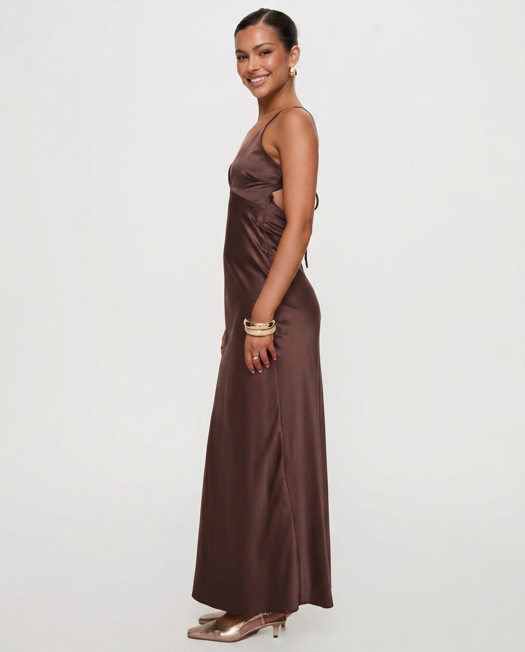 Seraphine | Cowl Neck Wedding Guest Maxi Dress