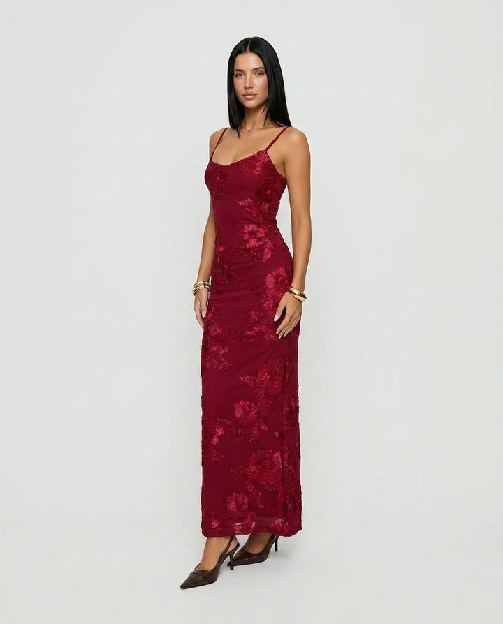 Jacalyn | Wrap-Style Wedding Guest Maxi Dress