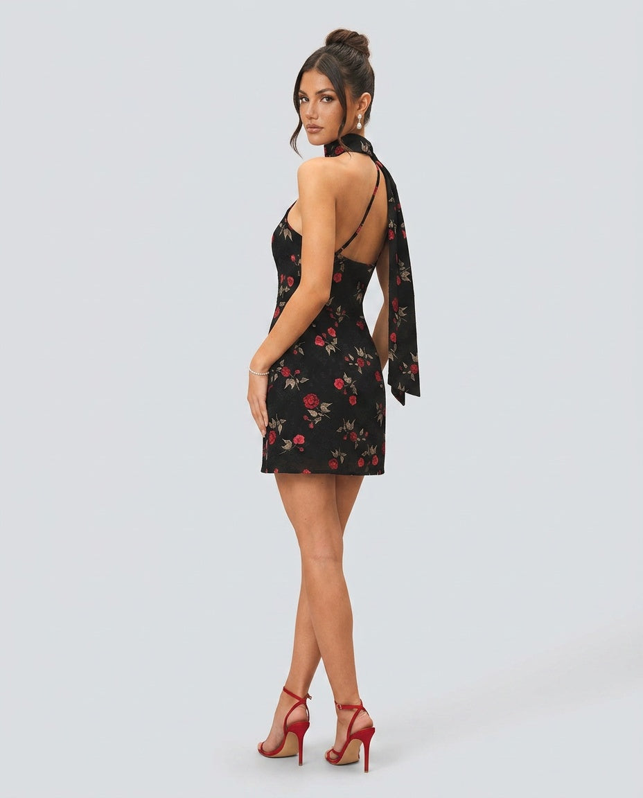 Blair | One-Shoulder Jacquard Mini Dress