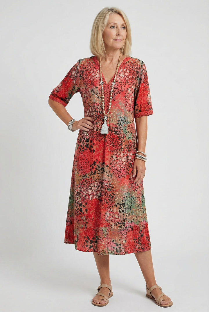 Marigold | Relaxed Floral Midi with Pockets