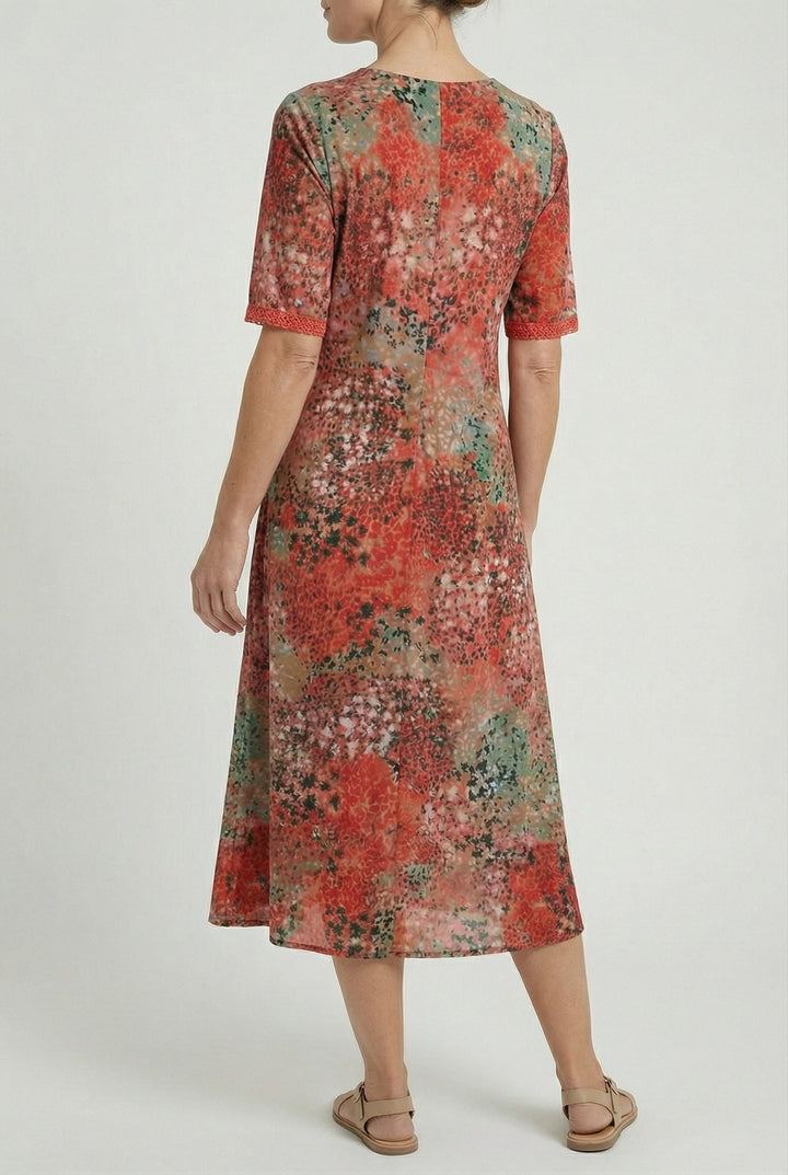 Marigold | Relaxed Floral Midi with Pockets