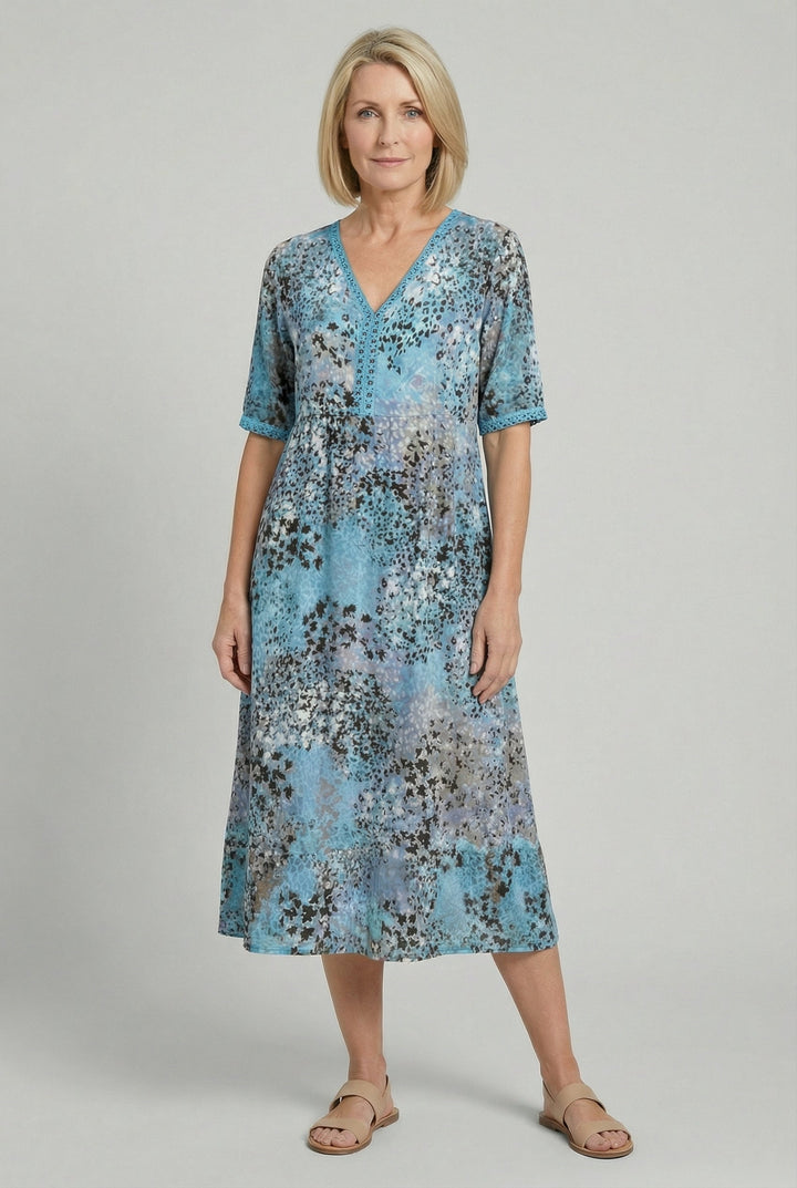 Marigold | Relaxed Floral Midi with Pockets