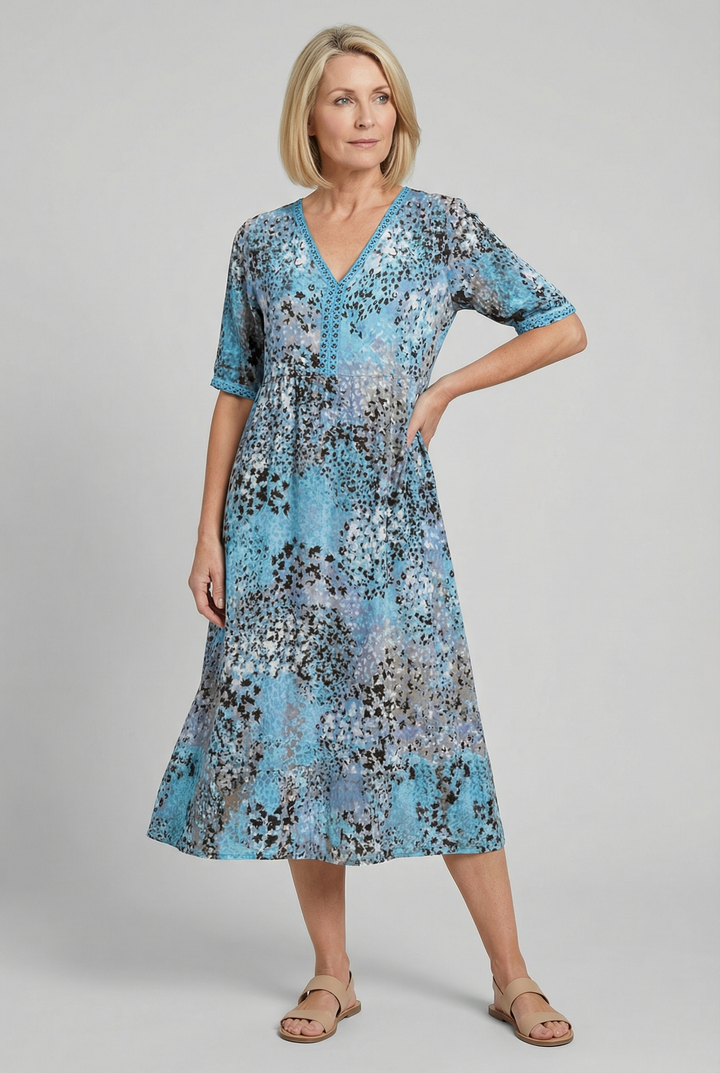 Marigold | Relaxed Floral Midi with Pockets