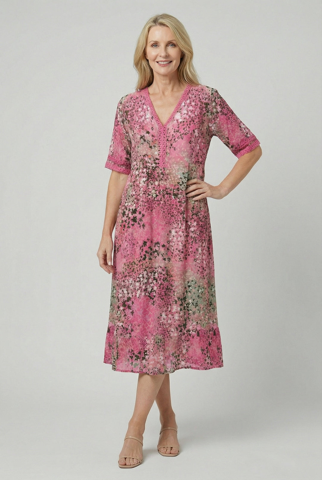 Marigold | Relaxed Floral Midi with Pockets