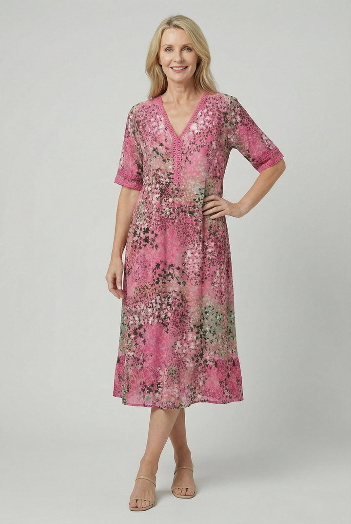 Marigold | Relaxed Floral Midi with Pockets