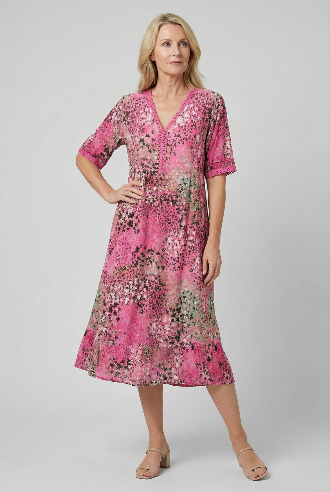 Marigold | Relaxed Floral Midi with Pockets