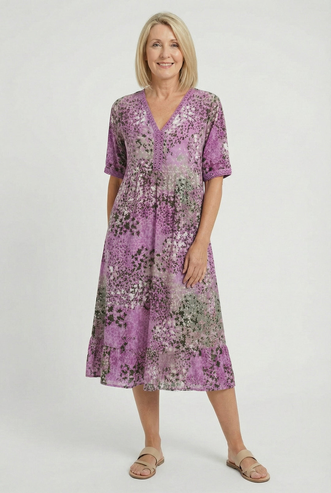 Marigold | Relaxed Floral Midi with Pockets