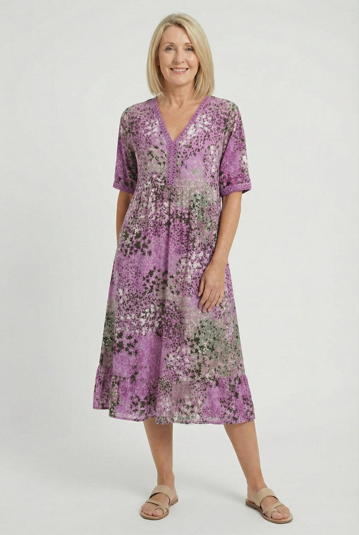 Marigold | Relaxed Floral Midi with Pockets
