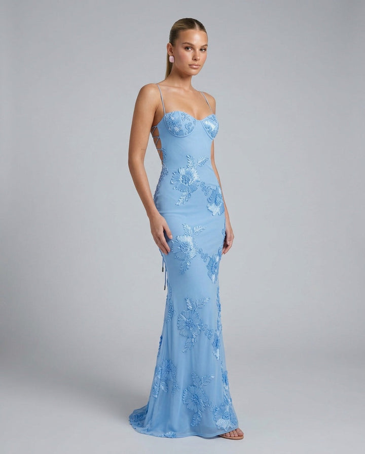 Ionela | Spaghetti Strap Mermaid Maxi Dress