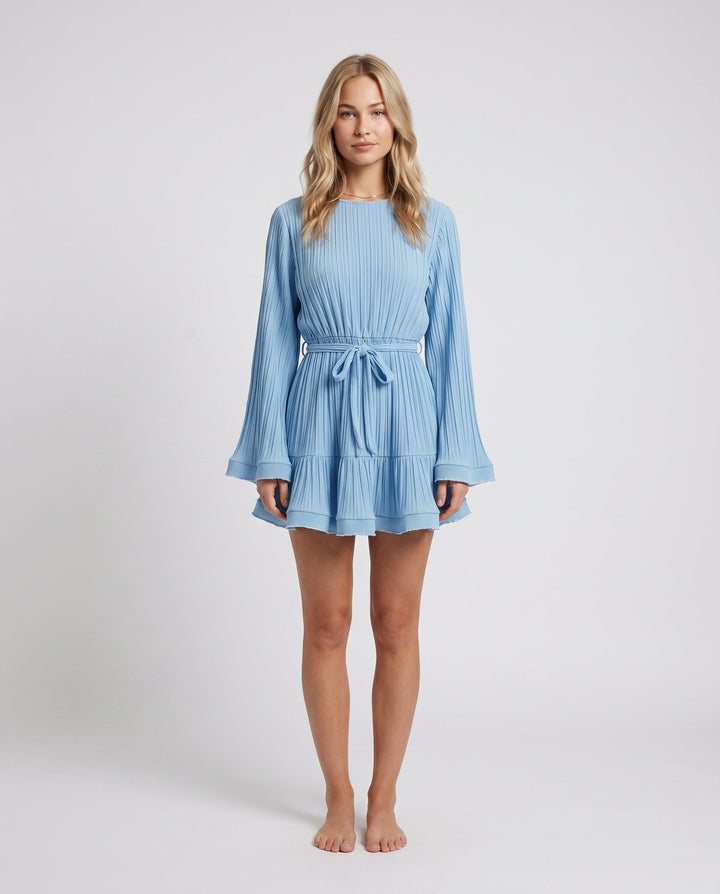 Lottie | Pleated Ruffle Mini Dress