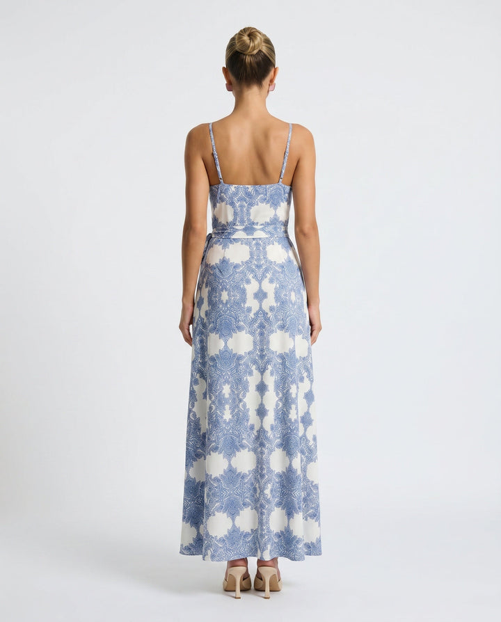 Camille | Spaghetti Strap Front Slit Maxi Dress