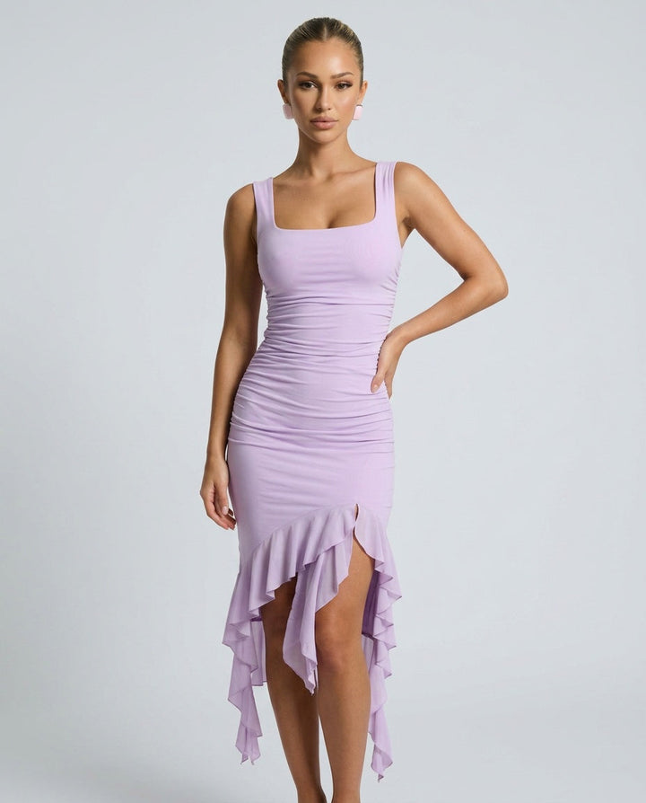 Emmeline | Short Sleeve Midi Party Dress