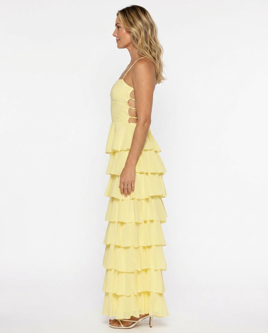 Vivienne | Ruffle Maxi Dress