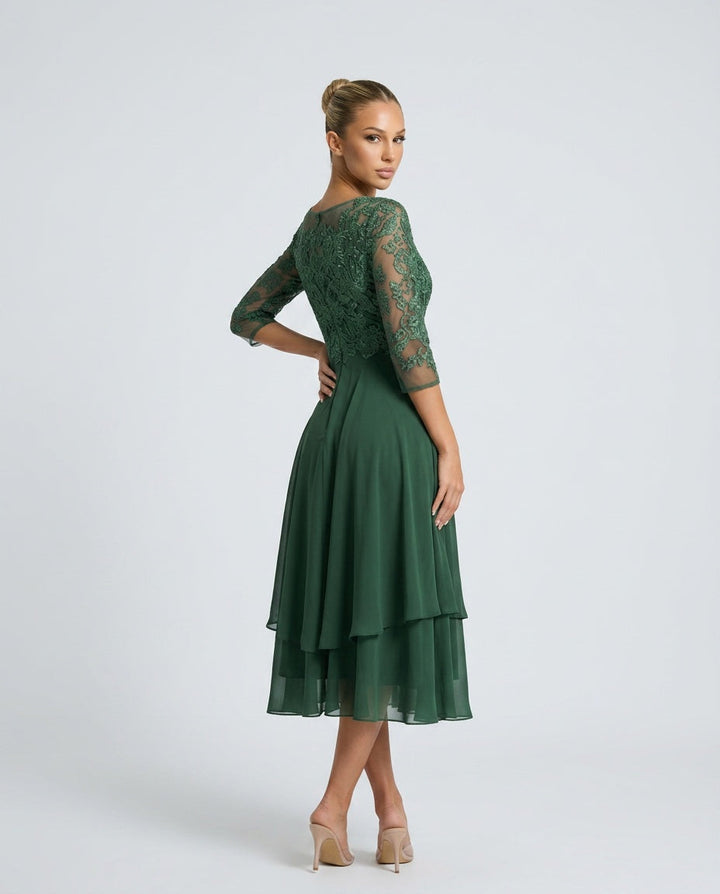 Rosette | Flowy Midi with Lace Bodice