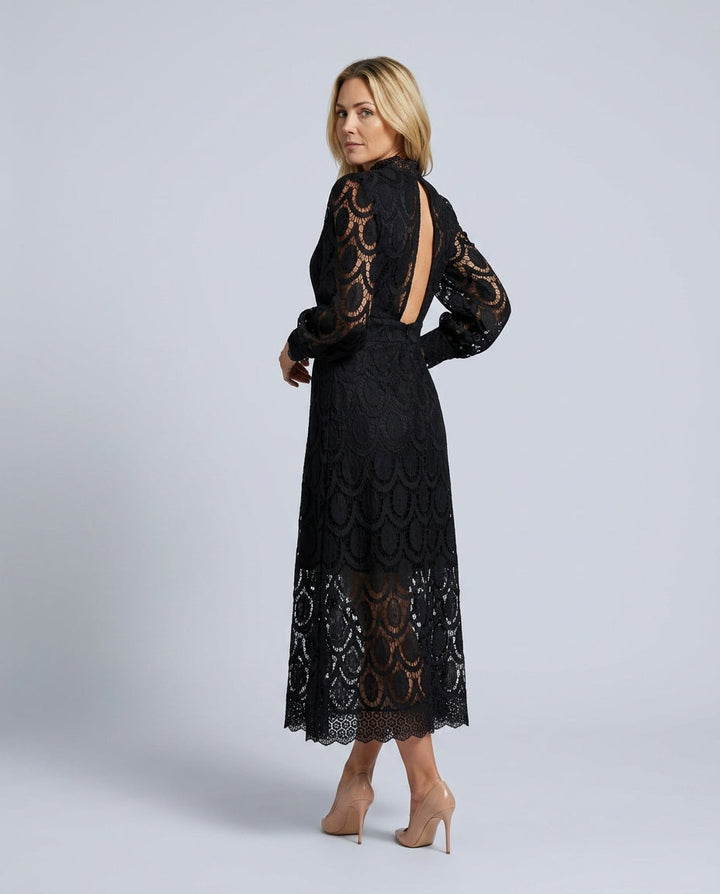 Lacelle | Lace-Trim Summer Maxi Dress