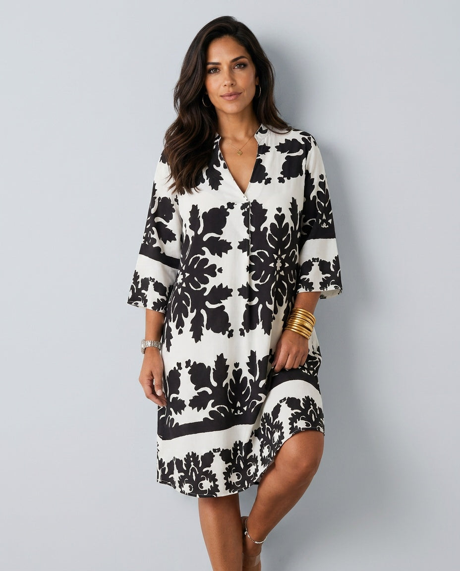 Margot | Midi Length Fluid Wrap Dress