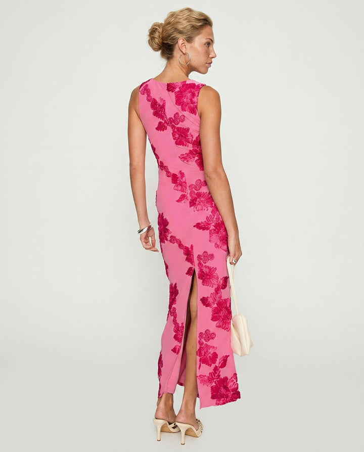 Fionna | Floral Print Wedding Guest Maxi Dress