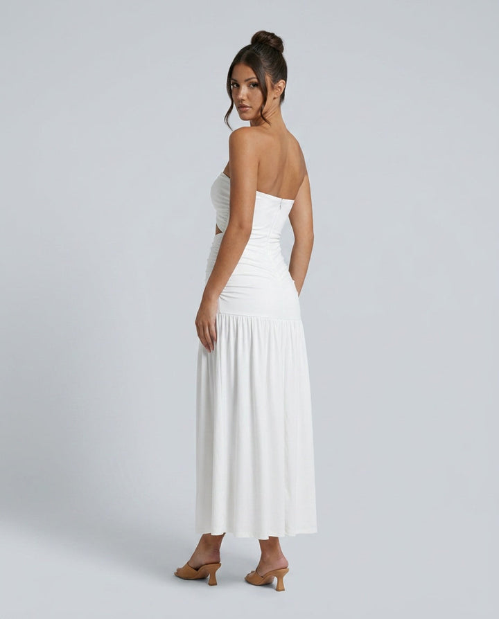 Margot | Strapless Sweetheart Maxi Dress
