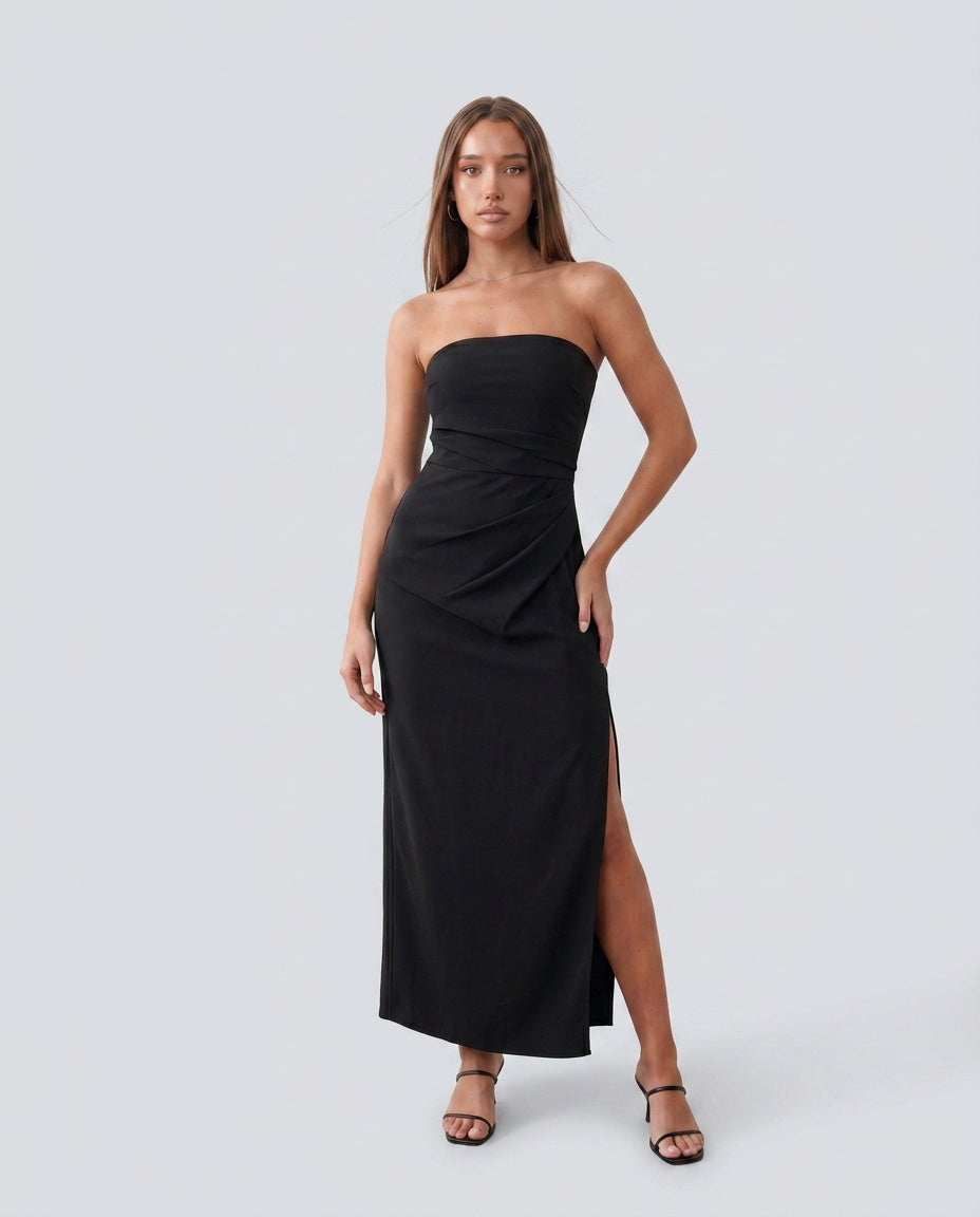 Lucia | Strapless Fitted Maxi Dress