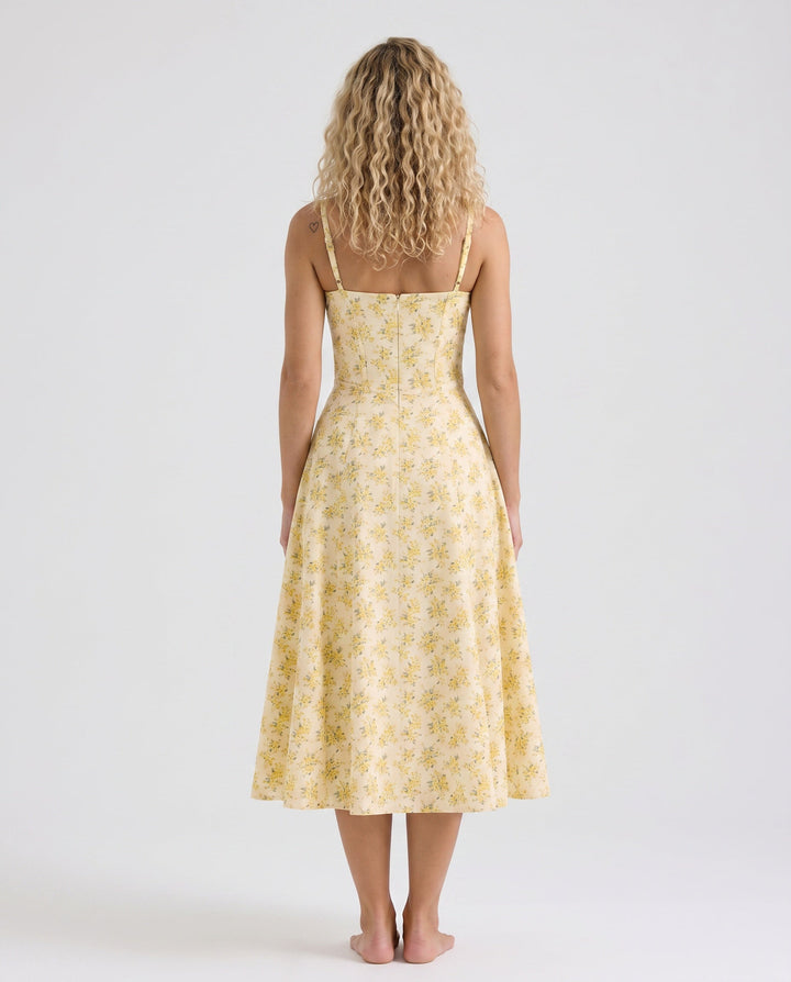 Orla | Floral A-Line Summer Midi Dress