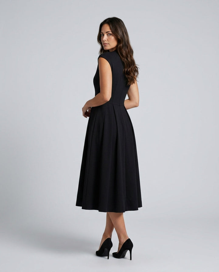 Celeste | Full-Skirt Midi Dress