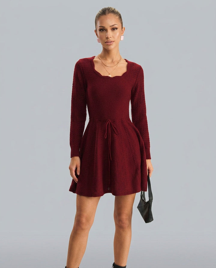 Xenia | A-Line Knit Midi Dress