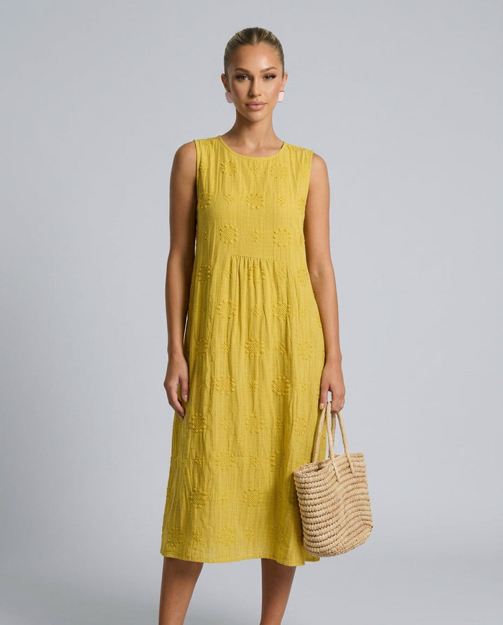 Tatum | Embroidered Midi Dress