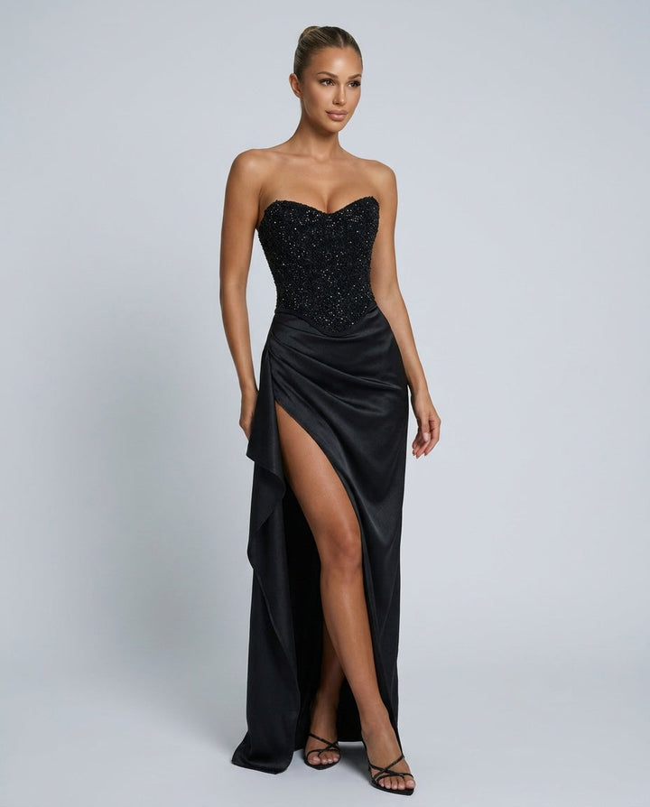 Emrielle | Beaded Corset Evening Maxi Dress