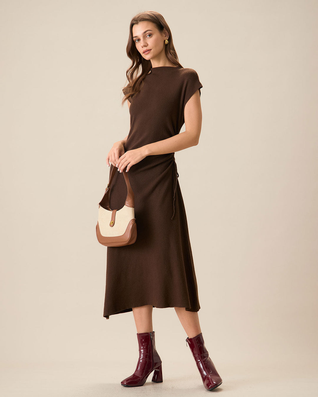 Valentina | Reversible Knit Bodycon Midi Dress
