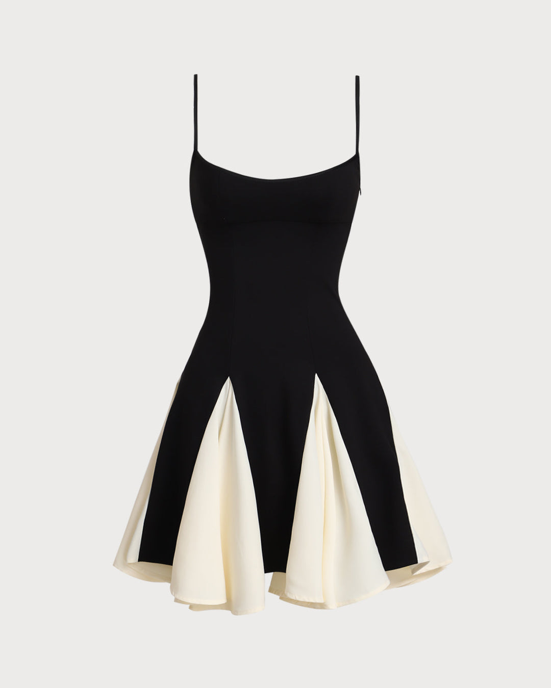 Darya | Contrast Trim Spaghetti Strap Mini Dress