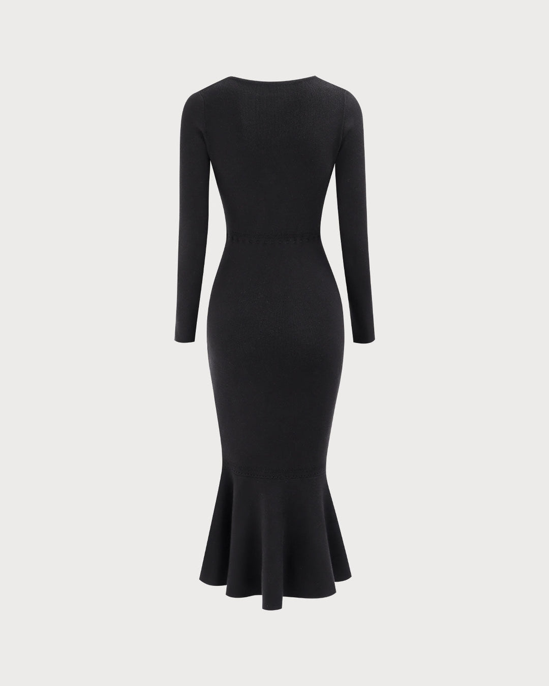 Cleona | Square Neck Mermaid Jumper Maxi Dress