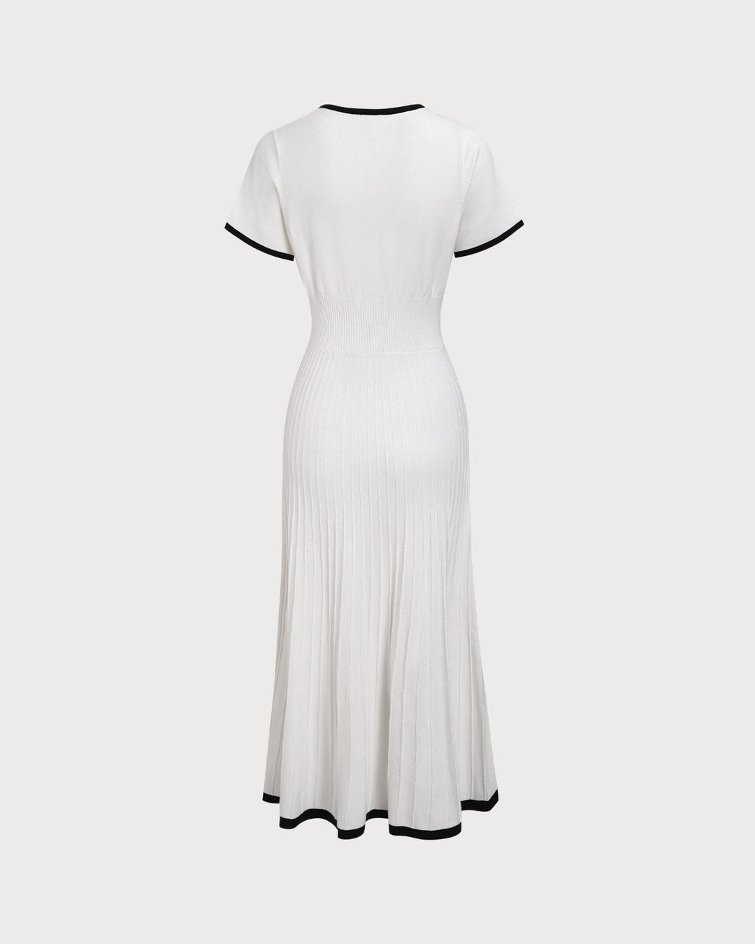 Mabel | Contrast Knit Jumper Midi Dress