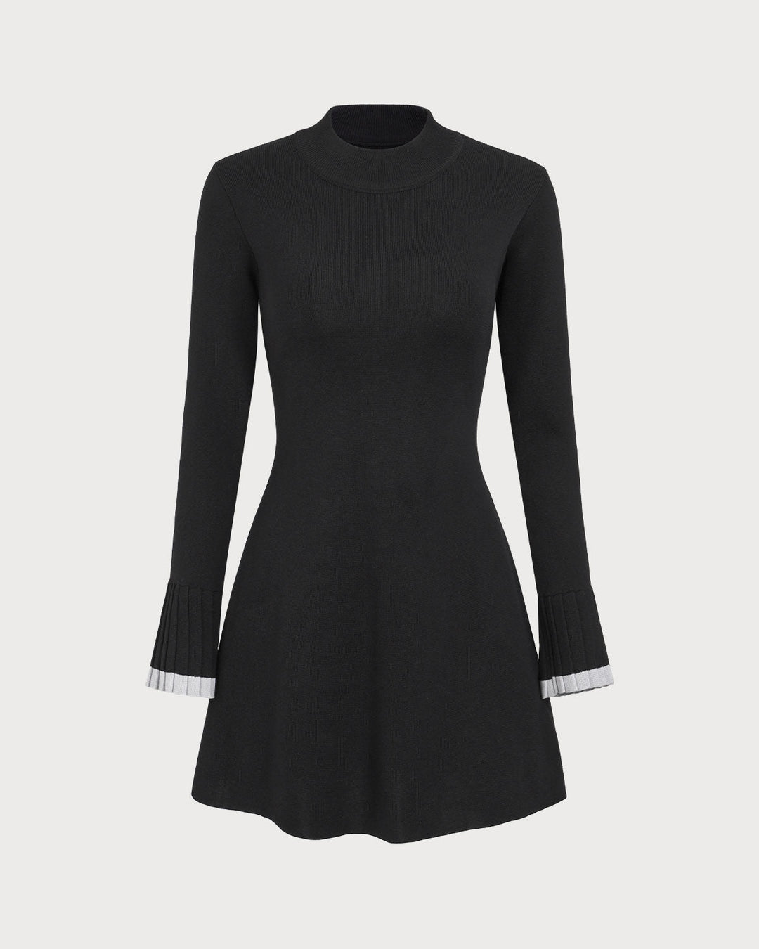 Imogen | Contrast Long Sleeve Jumper Mini Dress