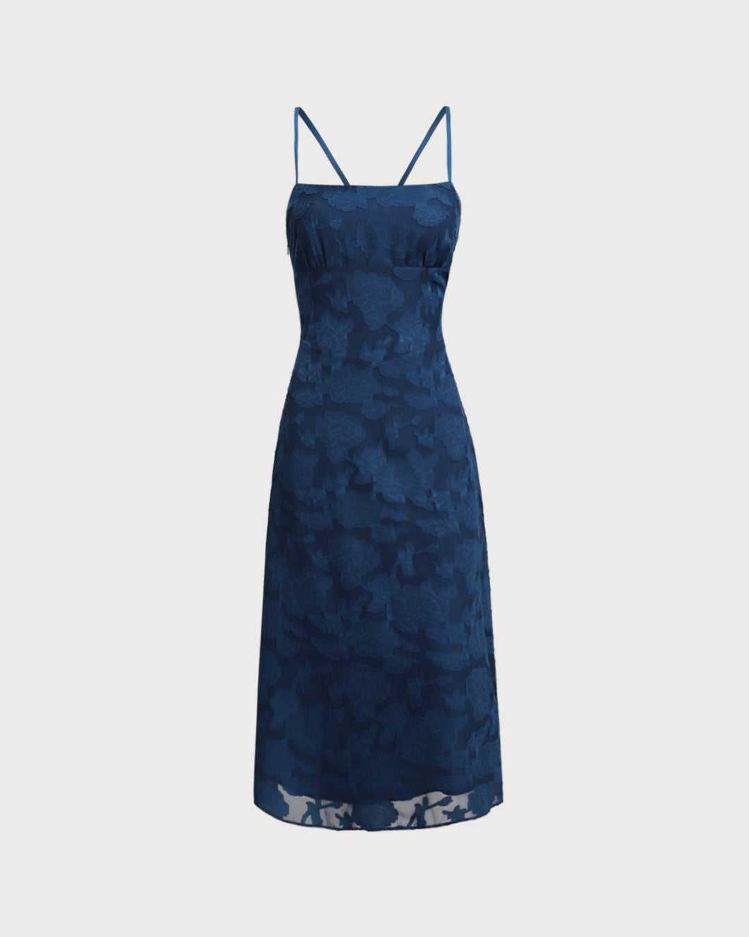 Willa | Jacquard Backless Slip Maxi Dress