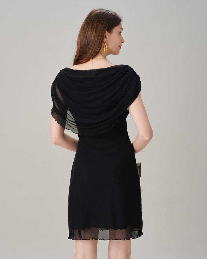 Pia | Cowl Neck Sleeveless Mini Dress