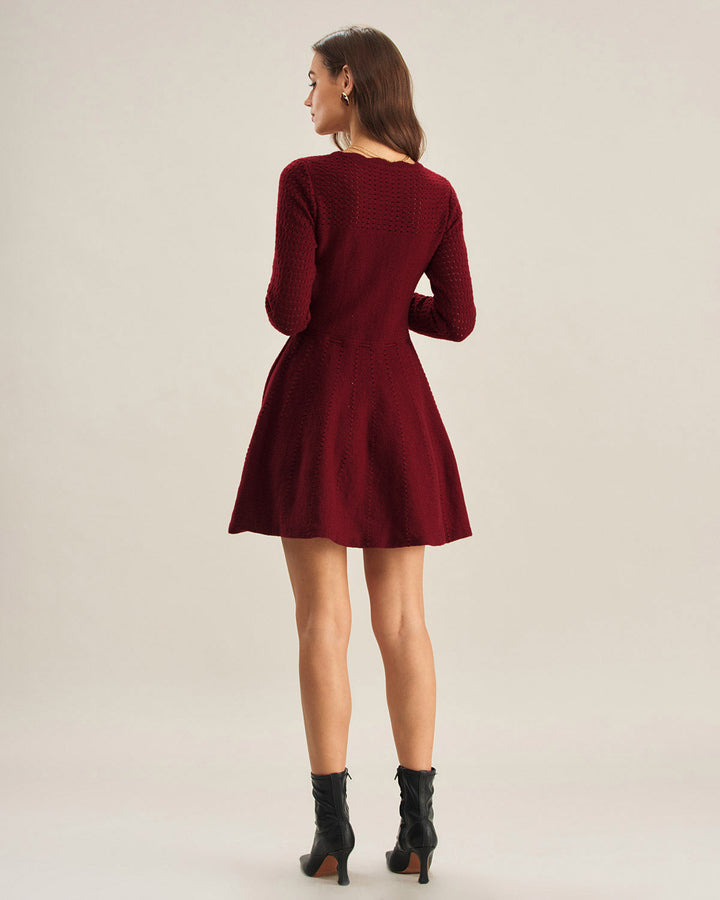 Xenia | A-Line Knit Midi Dress