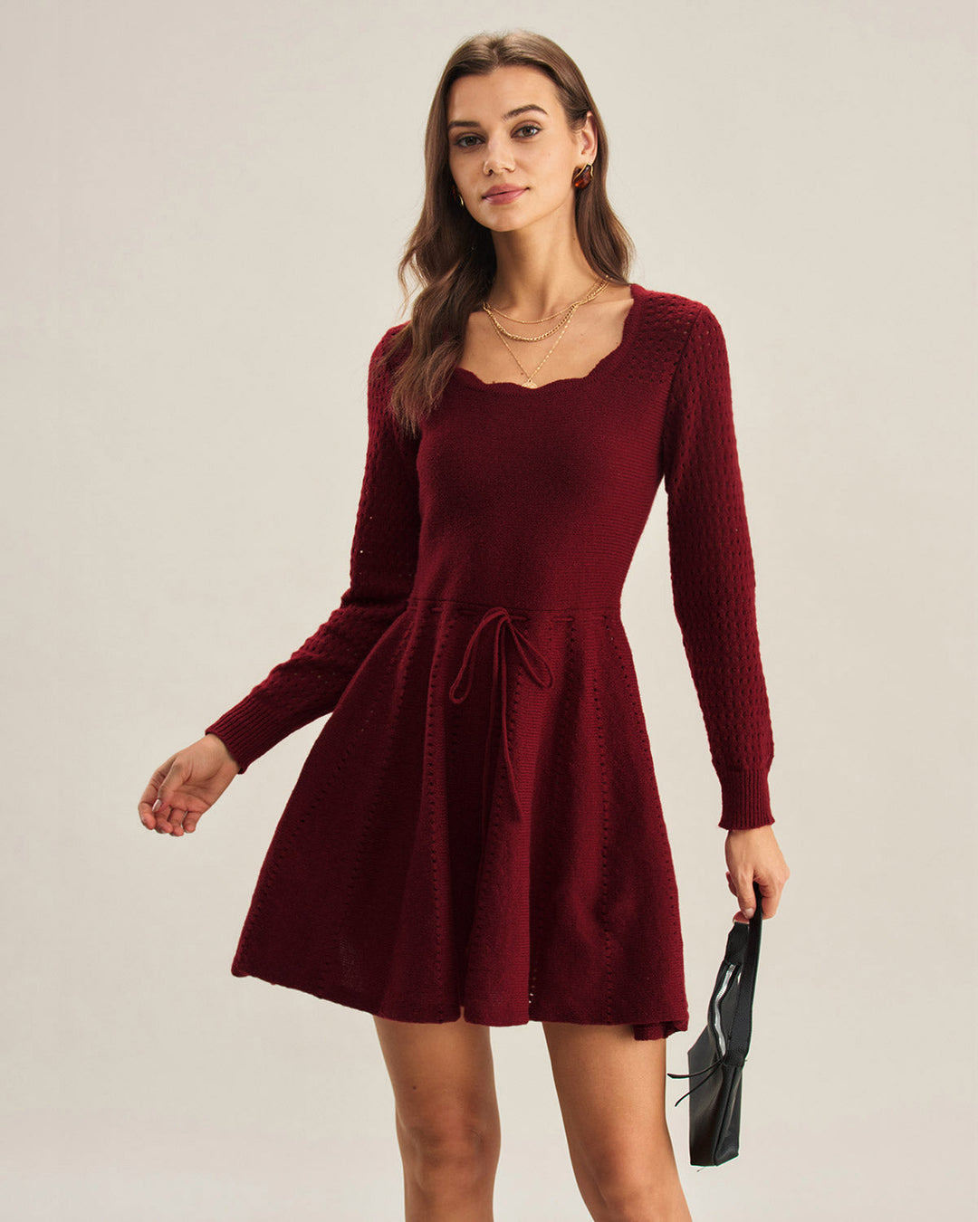 Xenia | A-Line Knit Midi Dress
