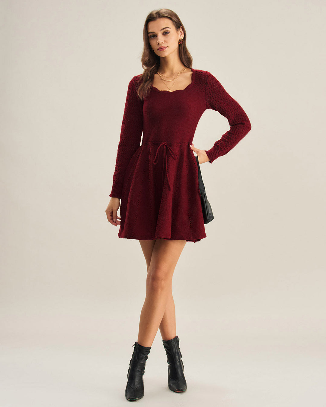 Xenia | A-Line Knit Midi Dress